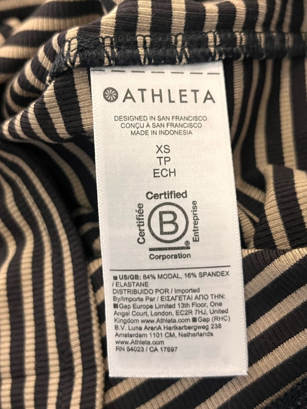 ATHLETA Signature Rib Crop Tee XS - Picture 9 of 9